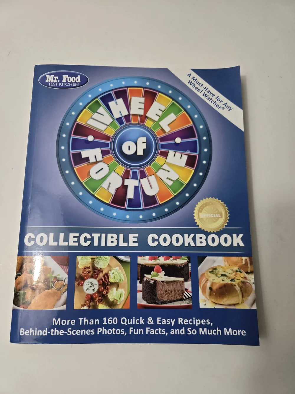 Wheel of Fortune Collectible Cookbook - Blue Cover